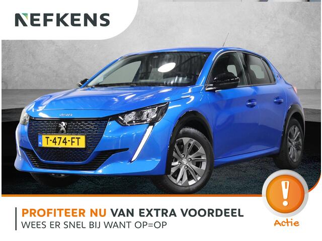 Peugeot e-208 Allure Pack 50kWh 136PK | 1ste eigenaar | LEER/Stof | AppleCarPlay/AndroidAuto | AUTOMAAT | 3 FASE | LED lampen | LMV | Navigatie | Camera | Climate Control | Cruise Control | Isofix | Privacy Glass |