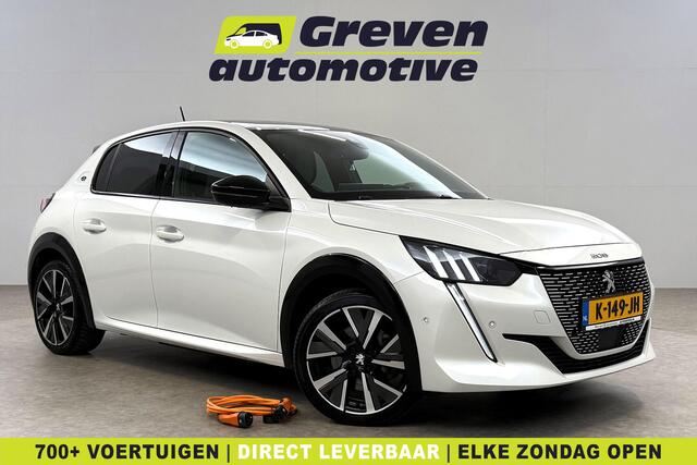 Peugeot e-208 EV GT 50 kWh | Snelladen | SOH 93% | Pano | Sfeer | Virtual | Clima | Adap. Cruise | Camera | Carplay