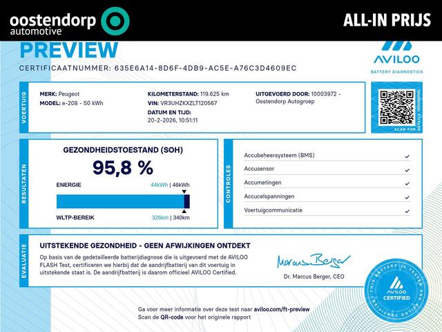 Peugeot e-208 EV Active 50 kWh