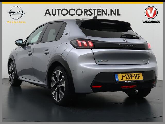 Peugeot e-208 EV GT 350 50 kWh SOH 89% Adap.Cruise 3D-Navi Stoelverwarming 360°Camera Apple Carplay Android Auto Ecc Pdc Privacy Glas Led Isofix DAB Lane Assist Keyless DAB+ 1e Eigenaar Dealeronderhouden Origineel Nederlandse Auto