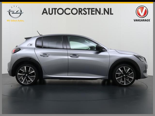 Peugeot e-208 EV GT 350 50 kWh SOH 89% Adap.Cruise 3D-Navi Stoelverwarming 360°Camera Apple Carplay Android Auto Ecc Pdc Privacy Glas Led Isofix DAB Lane Assist Keyless DAB+ 1e Eigenaar Dealeronderhouden Origineel Nederlandse Auto