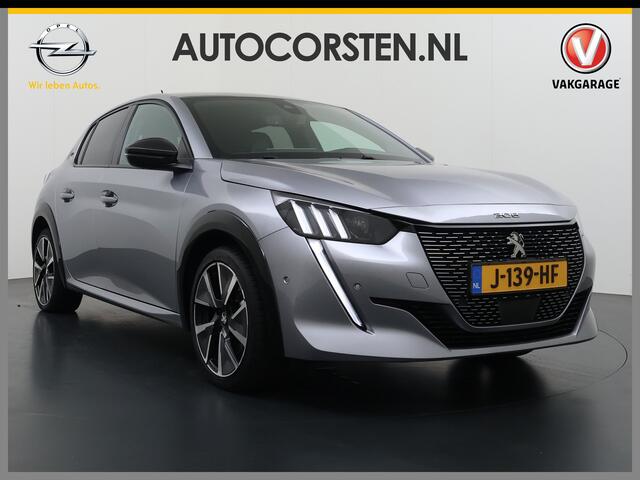 Peugeot e-208 EV GT 350 50 kWh SOH 89% Adap.Cruise 3D-Navi Stoelverwarming 360°Camera Apple Carplay Android Auto Ecc Pdc Privacy Glas Led Isofix DAB Lane Assist Keyless DAB+ 1e Eigenaar Dealeronderhouden Origineel Nederlandse Auto