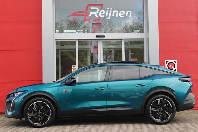 Peugeot e-408 GT AVANTAGE 58 kWh | PANORAMISCH SCHUIF/KANTEL DAK | ELEKTRISCH BEDIENBARE VOORSTOELEN | STOEL/STUUR VERWARMING | MASSAGE FUNCTIE OP DE VOORSTOELEN | FOCAL AUDIO SYSTEEM | ALCANTARA/LEDEREN BEKLEDING | 360° CAMERA | PARKEERSENSOREN VOOR + ACHTER | ELEKTRI