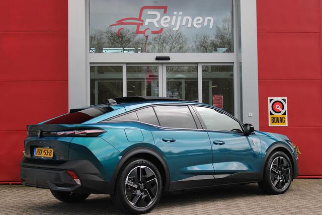 Peugeot e-408 GT AVANTAGE 58 kWh | PANORAMISCH SCHUIF/KANTEL DAK | ELEKTRISCH BEDIENBARE VOORSTOELEN | STOEL/STUUR VERWARMING | MASSAGE FUNCTIE OP DE VOORSTOELEN | FOCAL AUDIO SYSTEEM | ALCANTARA/LEDEREN BEKLEDING | 360° CAMERA | PARKEERSENSOREN VOOR + ACHTER | ELEKTRI