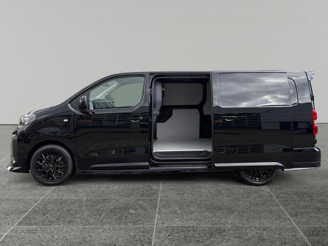 Peugeot e-Expert L3 75 kWh 136pk | 8 jaar garantie | STX SPORT | Lederen bekleding STX | STX Pakket | Dakspoiler | Sideskirts | 18 inch zwarte velgen | City NAVI Pakket | Comfort Pakket | Exterieur Pakket | Full ECO LED verlichting | Winter Pakket | Dubbele schuifdeur | H