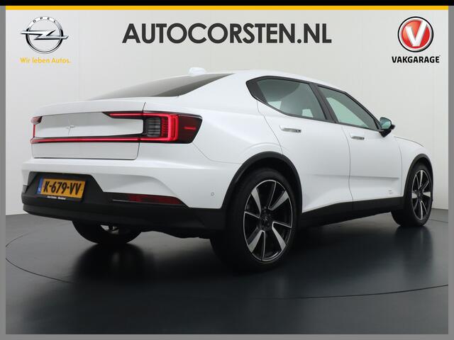 Polestar 2 AUT. 408 pk Long Range Dual Motor SOH 97,5% 78kWh Panorama-Dak Harman&Kardon® Electr.Stoelen Verwarmd+Achterbank+Stuur Adaptive-Cruise Carplay Android 360°Camera 19"Lmv Led-Adaptief WiFi PDC Park-Assist System-Home-Link Elektr.A.Klep Google Maps ECC Apps 