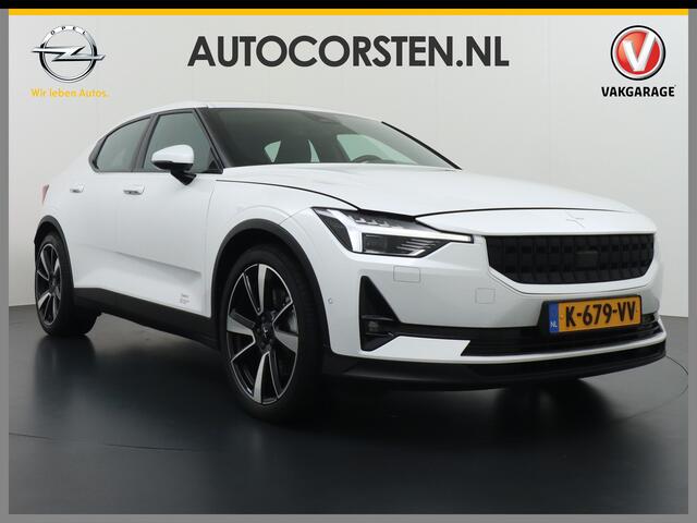 Polestar 2 AUT. 408 pk Long Range Dual Motor SOH 97,5% 78kWh Panorama-Dak Harman&Kardon® Electr.Stoelen Verwarmd+Achterbank+Stuur Adaptive-Cruise Carplay Android 360°Camera 19"Lmv Led-Adaptief WiFi PDC Park-Assist System-Home-Link Elektr.A.Klep Google Maps ECC Apps 
