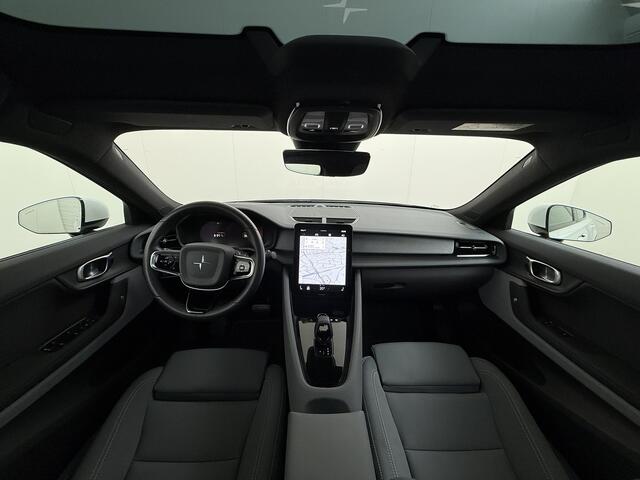 Polestar 2 AUT. 408 pk Long Range Dual Motor SOH 97,5% 78kWh Panorama-Dak Harman&Kardon® Electr.Stoelen Verwarmd+Achterbank+Stuur Adaptive-Cruise Carplay Android 360°Camera 19"Lmv Led-Adaptief WiFi PDC Park-Assist System-Home-Link Elektr.A.Klep Google Maps ECC Apps 