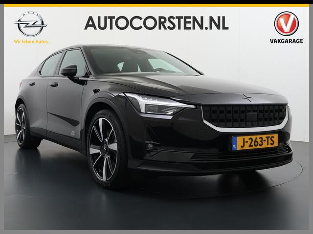 Polestar 2 AUT. 408 pk 0-100 4,7Sec AWD Long Range Dual Motor 78kWh Pano-Dak Electr.Stoelen+Geheugen+Verwarmd+Achterbank+Stuur Adaptive-Cruise Carplay Android 360°Camera 20"Lmv Led-Adaptief WiFi PDC Park-Assist System-Home-Link Elektr.A.Klep Google Maps ECC Apps SOH