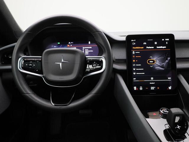 Polestar 2 Long Range Dual Motor Launch Edition 78kWh | Elektr. bed. achterklep | Climate Control / ECC | Panoramadak | Licht metalen velgen 19 inch | Trekhaak inklapbaar | Cruise control Adaptive | Connectiviteit | Navigatie | Elektrisch verst. stoelen | Stoelverwa
