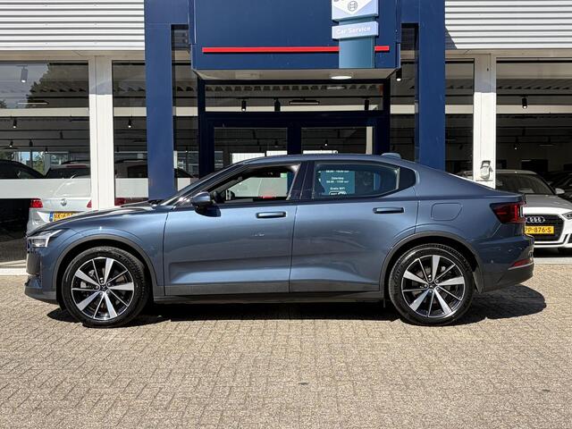 Polestar 2 Standard Range Single Motor 63kWh / Adaptieve Cruise-Control Stop&Go / Stoelverwarming / Elektr.-Stoelen met Geheugen / Elektr.-Wegklapbare Trekhaak / Dodehoek-Detectie / Rondom-Camerazicht / Keyless / Adaptieve LED-Koplampen / Standkachel / Elektr.-Achte