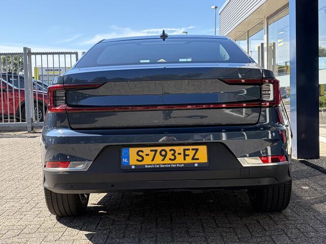Polestar 2 Standard Range Single Motor 63kWh / Adaptieve Cruise-Control Stop&Go / Stoelverwarming / Elektr.-Stoelen met Geheugen / Elektr.-Wegklapbare Trekhaak / Dodehoek-Detectie / Rondom-Camerazicht / Keyless / Adaptieve LED-Koplampen / Standkachel / Elektr.-Achte