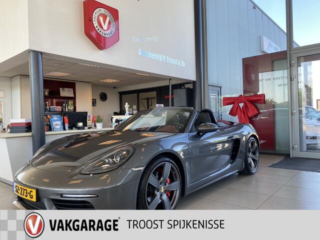 Porsche 718 Boxster S 2.5 PDK Navigatie/Climate & Cruise Controle/Lederen Bekleding+Stoelverwarming&verkoeling/Memory stoel/Bose Audio/19" Cayman S Wielen/Achteruitrijcamera/Parkeersensoren Voor+Achter, Enz..