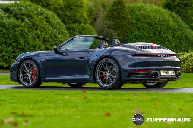 Porsche 911 Cabrio 3.0 Carrera 4S Bose Chrono achterasbesturing Nachtblauw stoelventilatie adapt Cruise