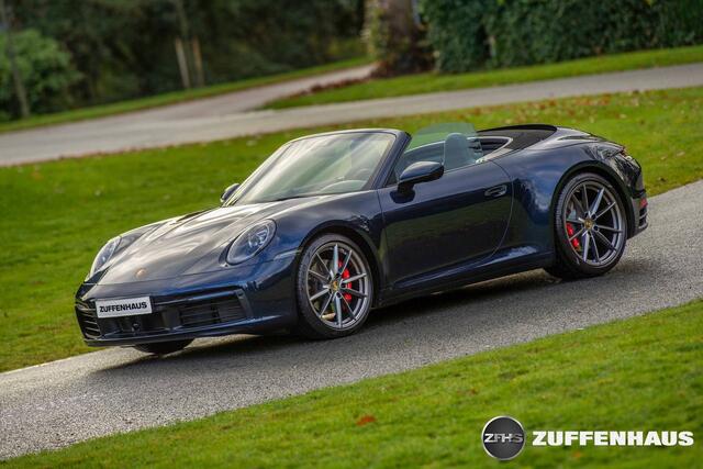 Porsche 911 Cabrio 3.0 Carrera 4S Bose Chrono achterasbesturing Nachtblauw stoelventilatie adapt Cruise