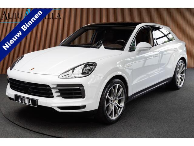 Porsche CAYENNE Coupé 3.0 E-Hybrid Panodak 360 SportChrono Leer Navi ACC Elektr. bedienbare achterklep PDC LM velgen Stoelverwarming Climate CarPlay Elektr. bedienbare trekhaak