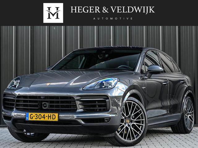 Porsche CAYENNE Coupé 3.0 E-Hybrid | NL Auto | Dealer Onderhouden | 18-Wegs Memory Seats | Panoramadak | 360 Camera | Luchtvering | Bose | Sport Chrono | Stoelventilatie | Stuur verwarmd | Soft Close | Trekhaak |