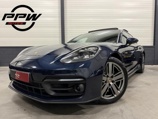 Porsche PANAMERA Sport Turismo 2.9 4 E-Hybrid Platinum Edition PANO/PDLS+-LED/LUCHTVERING/SPORT-CHRONO/SOFT-CLOSE/ACC/VENTILATIE+MEMORY/HEAD-UP/SFEER/SPORTUITLATEN/MIDNIGHT-BLUE METALLIC/VOLLEDIG PORSCHE DEALER HISTORIE/BTW-AUTO