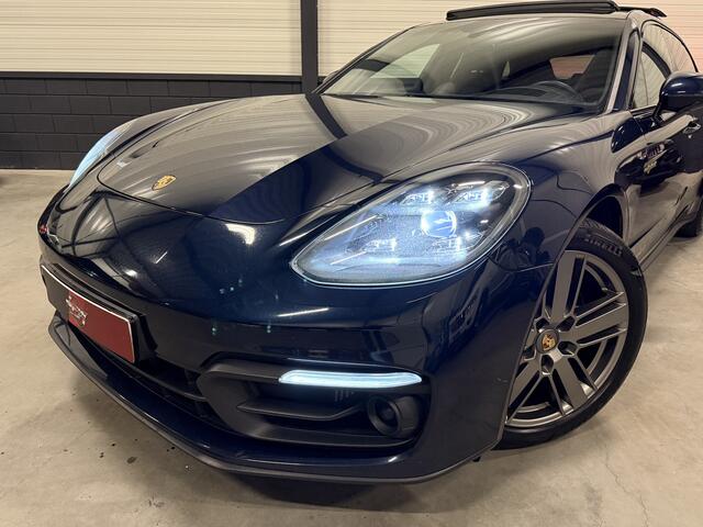 Porsche PANAMERA Sport Turismo 2.9 4 E-Hybrid Platinum Edition PANO/PDLS+-LED/LUCHTVERING/SPORT-CHRONO/SOFT-CLOSE/ACC/VENTILATIE+MEMORY/HEAD-UP/SFEER/SPORTUITLATEN/MIDNIGHT-BLUE METALLIC/VOLLEDIG PORSCHE DEALER HISTORIE/BTW-AUTO