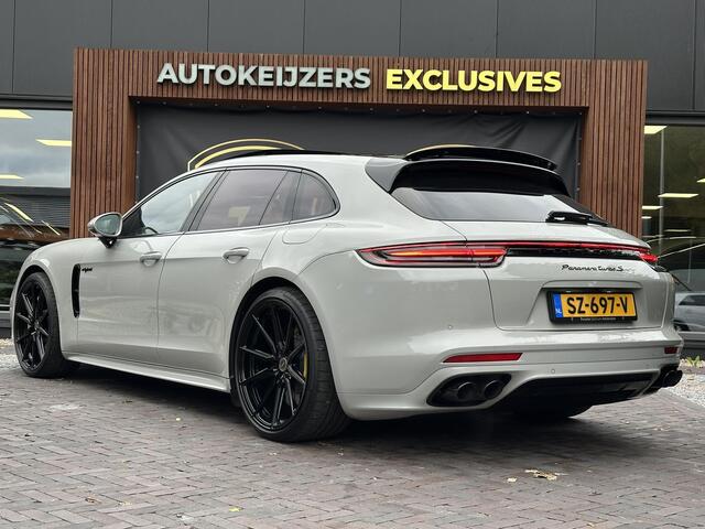 Porsche PANAMERA Sport Turismo 4.0 Turbo S E-Hybrid Keramisch Panoramadak Sportdesign Sportchrono Vossen 22"LM Krijt Grijs 680 PK!