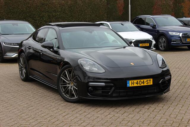 Porsche PANAMERA 2.9 4 E-Hybrid / NL Auto / 67.531 km / Panoramadak / 360Camera / Achterasbesturing / Carbon intr. / Softclose / Luchtvering / Adaptieve stoelen / 21'' / Keyless / Matrix LED / Sportdesign+Chrono / Bose / Sp