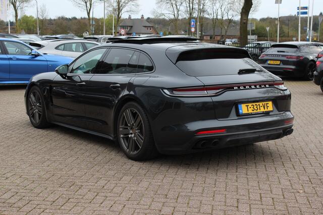 Porsche PANAMERA Sport Turismo 2.9 4 E-Hybrid Platinum Edition / Panoramadak / 360Camera / Sportdesign+Chrono / Luxe Leder / Luchtvering / Keyless / Bose / 21'' / Stoelverwarming4x / Dodehoek / DAB / Cruise Control Adaptief