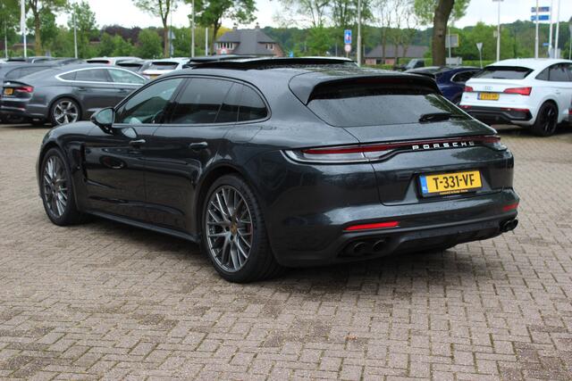 Porsche PANAMERA Sport Turismo 2.9 4 E-Hybrid Platinum Edition / Panoramadak / 360Camera / Sportdesign+Chrono / Luxe Leder / Luchtvering / Keyless / Bose / 21'' / Stoelverwarming4x / Dodehoek / DAB / Cruise Control Adaptief