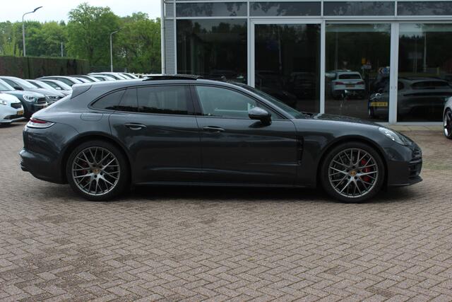 Porsche PANAMERA Sport Turismo 2.9 4 E-Hybrid Platinum Edition / Panoramadak / 360Camera / Sportdesign+Chrono / Luxe Leder / Luchtvering / Keyless / Bose / 21'' / Stoelverwarming4x / Dodehoek / DAB / Cruise Control Adaptief