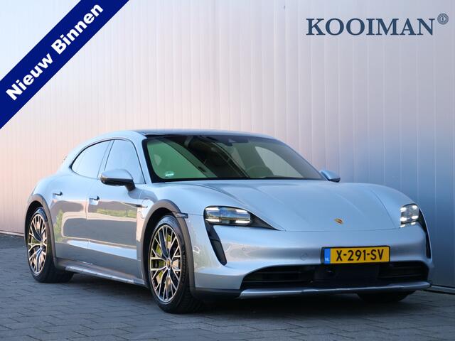Porsche Taycan Cross Turismo 4S 93 kWh 490 Pk Automaat Navi / DAB / Leer / Camera's / Apple Carplay / Stoelverwarming / Chrono pakket / Pano-dak