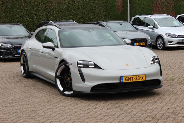 Porsche Taycan Sport Turismo 4S 93 kWh / SoH 91,9% / Panoramadak / 360Camera / Head-up / Accu Performance+ / 21'' / Achterasbesturing / Luchtvering / Keyless / Stoel+Stuurverwarming / DAB / ACC