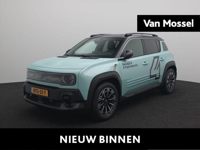 Renault 4 E-Tech electric comfort range iconic 52 kWh | Demo | Parkeersensoren rondom met automatisch inparkeren | Verwarmbare voorstoelen en stuurwiel | 10" openR link multimedia en navigatiesysteem met ingebouwde Google services |
