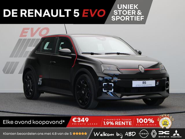 Renault 5 EVO Urban Range 120pk 40 kWh | Exclusief bij ABD | Vol opties | Sportief design | Carbon |