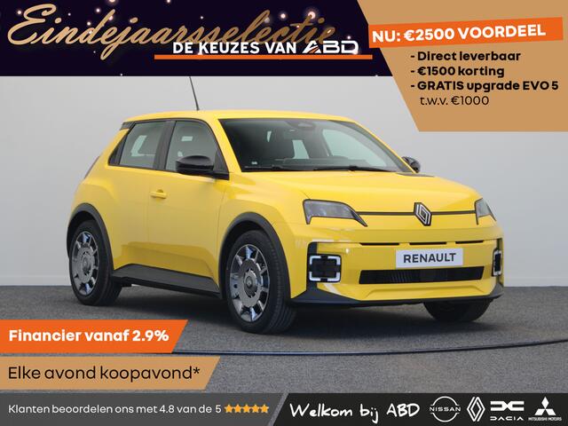 Renault 5 Evolution Urban range | Cruise control met snelheidsbegrenzer | Full LED koplampen | ISOFIX-bevestigingssysteem voor kinderzitjes op passagiersstoel en op de twee buitenste zitplaatsen achter