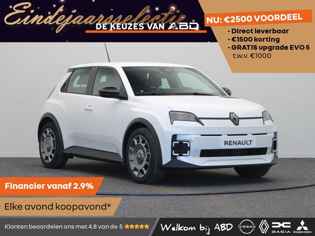 Renault 5 Evolution Urban range | Cruise control met snelheidsbegrenzer | Full LED koplampen | ISOFIX-bevestigingssysteem voor kinderzitjes op passagiersstoel en op de twee buitenste zitplaatsen achter