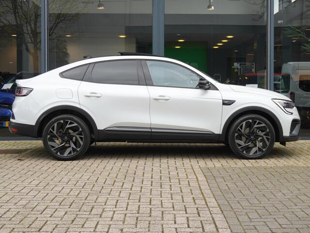 Renault Arkana 1.6 E-Tech full hybrid 145 esprit Alpine AUTOMAAT / PANO / FABRIEKSGARANTIE 2029 / NAVI / CAMERA / BLINDSPOT / PDC 360 / PRIV GLASS / ADAPT. CRUISE / STOELV. / STUURV. / CLIMATE / APPLE CARPLAY / ANDROID AUTO / RESERVEWIEL / 19'' LMV
