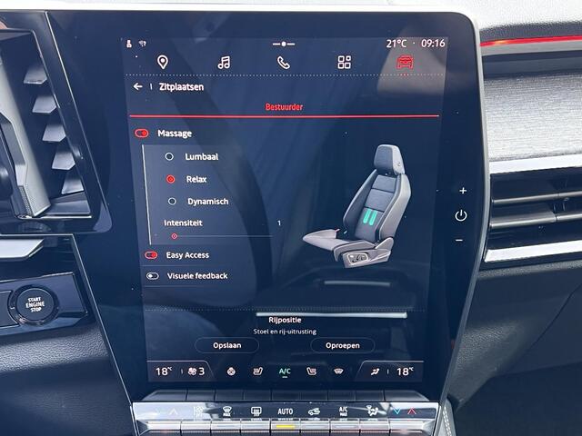 Renault Austral mild hybrid 160 X-Tronic techno / Trekhaak / 1800kg Trekgewicht / Elektrische Achterklep + bestuurdersstoel met stoelmassage / Stuur-, stoel- en voorruitverwarming / Navi / 19"LM wielen /