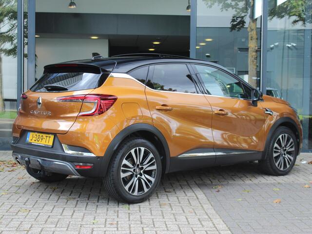 Renault CAPTUR 1.3 TCe 155 Initiale Paris AUTOMAAT / 26.000KM! / AFN. TREKHAAK / DEALER ONDERHOUDEN / PANO / BOSE / LEDER / 10,25'' DASH / 9,3'' NAVI / ADAPT. CRUISE / 360° CAMERA / CLIMATE / STOELV. / STUURV. / KEYLESS / 18'' LMV