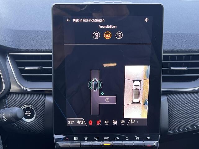 Renault CAPTUR 1.6 E-Tech full hybrid 145 esprit Alpine Automaat / Fabrieksgarantie tot 07-2027 < 100.000 km** / Schuifdak / Camera 360° /Stuur-, stoel- en voorruitverwarming / Adaptieve CC / Parkeer assistent / Navigatie / Apple Carplay Android / LM 18" wielen / 18" LM