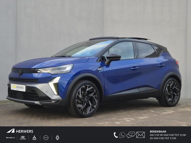 Renault CAPTUR 1.6 E-Tech full hybrid 145 esprit Alpine Automaat / Fabrieksgarantie tot 05-2027 / Glazen Schuif- en Kanteldak / Adaptief Cruise Control / Achteruitrijcamera / Draadloze Telefoon Lader / Apple Carplay & Android Auto /