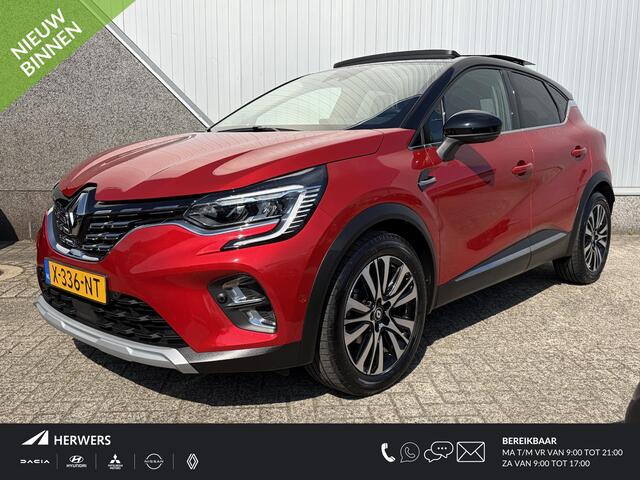 Renault CAPTUR 1.3 mild hybrid 160 iconic / Lederen bekleding / Glazen schuif kanteldak / Stoelverwarming + verwarmd stuurwiel / Elektrisch verstelbare bestuurdersstoel / Navigatie.