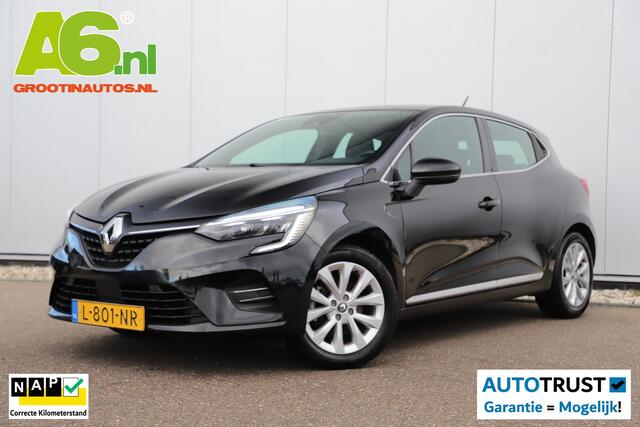Renault CLIO 1.6 E-Tech Hybrid 140 Intens 140PK Automaat Half Leder Keyless 16 inch LMV Sfeerverlichting LED Navigatie Carplay Android Rijstrooksensor Climate Cruise Control Parkeersensor