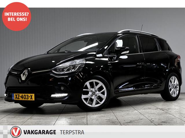 Renault CLIO Estate 0.9 TCe Limited/ 16'' LMV/ Apple + Android/ Extra getint glas/ DAB+/ Keyless/ Navi/ Airco/ Cruise/ Bluetooth/ Armsteun/ Multi. LEDER. Stuur/ Mistl./ PDC/ Dakrails/ Chroom.