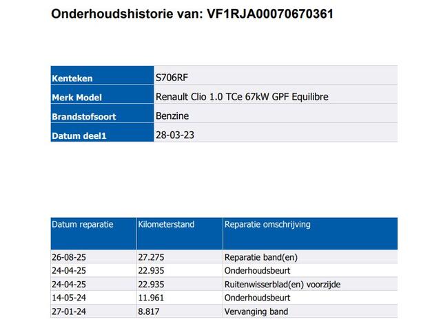 Renault CLIO 1.0 TCe 92PK 5drs. Equilibre / Navigatie / Airco / Cruis-control / Radio multimedia / 6Versn./