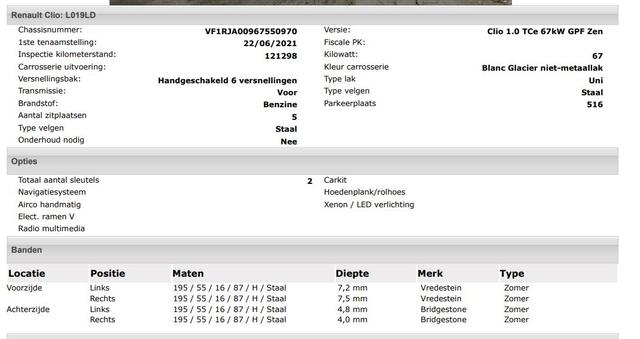 Renault CLIO 1.0 TCe 5Drs. 6 Versn. Zen uitvoering / Airco / Navigatie / Radio multimedia / Led verlichting /