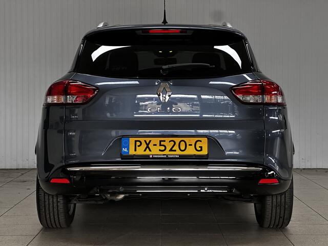 Renault CLIO Estate 0.9 TCe Limited/ DAB+/ Navi/ Airco/ Cruise/ Elek. pakket/ Isofix/ Bluetooth/ Armsteun/ Multi. LEDER. Stuur/ Mistl./ 16'' LMV/ Extra getint glas/ PDC/ Dakrails/ Chroom.