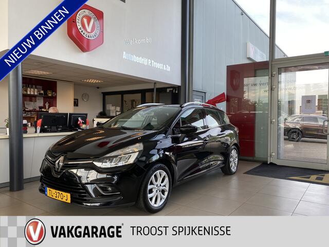 Renault CLIO Estate 0.9 TCe Intens,1e Eigenaar,Dealeronderhouden,Navigatie,Parkeerassistent,Climate&Cruiscontrol,Spraakbediening,Keyless,Trekhaak,Acteruitrijsensoren,Halfstof/Leder,Dakrail,16 Inch Lmv