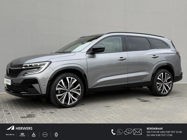Renault ESPACE E-Tech full hybrid 200 iconic 7p. Automaat / All Season Banden / Lederen Bekleding / Elektrische Stoelen met Geheugen / Harman Kardon Premium / Head Up Display / Panoramadak / Stoel & Stuurverwarming /