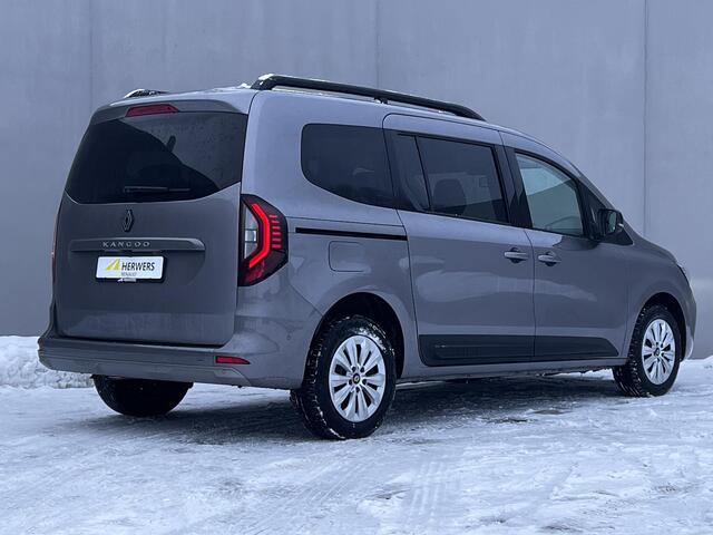 Renault GRAND KANGOO Automaat 7p. L2 TCe 130 Grand Equilibre EDC / Zeven persoons / Fabrieksgarantie 05-2027 / 1.500 kg trekgewicht / Navigatie / Apple Carplay Android / Camera / Climate Control / Parkeersensoren V + A /