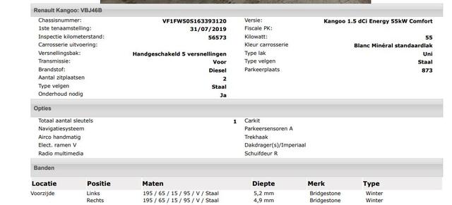 Renault KANGOO 1.5 dCi 75PK Energy Comfort / Trekhaak / Schuifdeur Rechts / Airco / Navigatie / Pdc.A / Radio multimedia