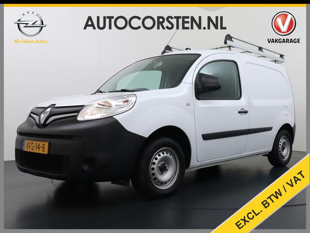 Renault KANGOO 1.5DCi 75 Airco Navi Trekhaak Cruise Control Pdc Energy Comfort Schuifdeur met Raam Imperiaal Betonplex Vloer Wandbetimmering Tussenwand Euro 6 100% Dealeronderhouden 1e Eigenaar